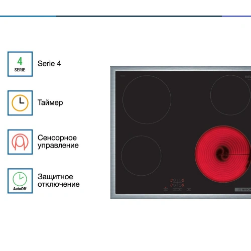 Электрическая варочная панель Bosch PKE645BA2E
