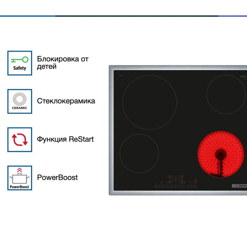 Электрическая варочная панель Bosch PKE645FP2E