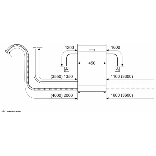 Встраиваемая посудомоечная машина Bosch SRV2IKX1BR