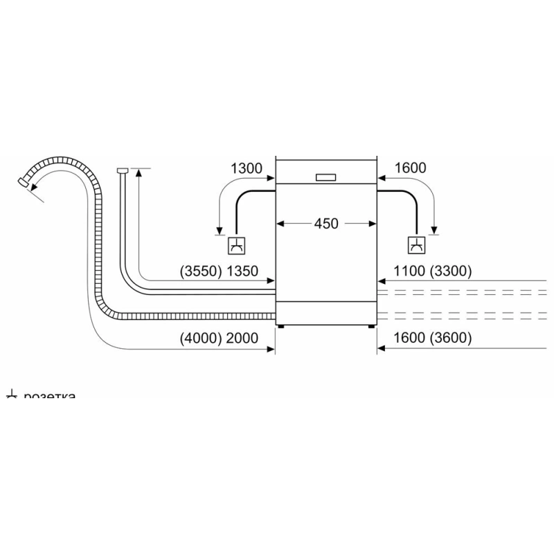 Встраиваемая посудомоечная машина Bosch SRV2IKX1BR