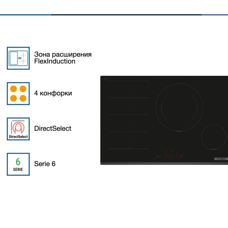 Индукционная варочная панель Bosch PXE831HC1E