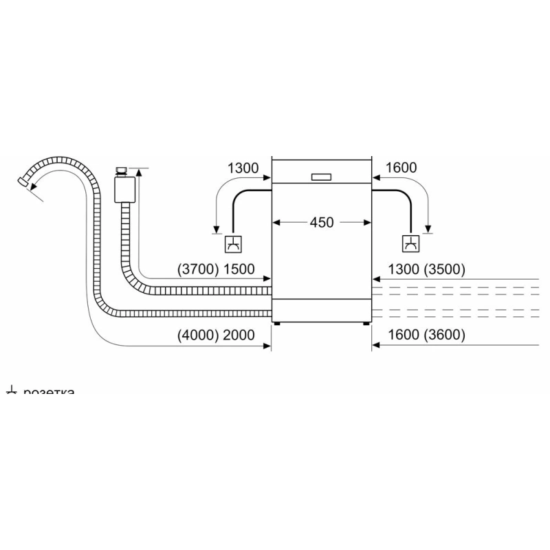 Встраиваемая посудомоечная машина Bosch SRV2HKX1DR