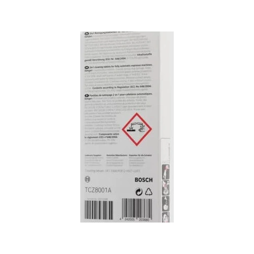 Таблетки для чистки кофеварки Bosch TCZ8001A