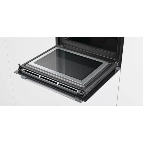 Духовой шкаф с микроволнами и паром Bosch HNG6764S6