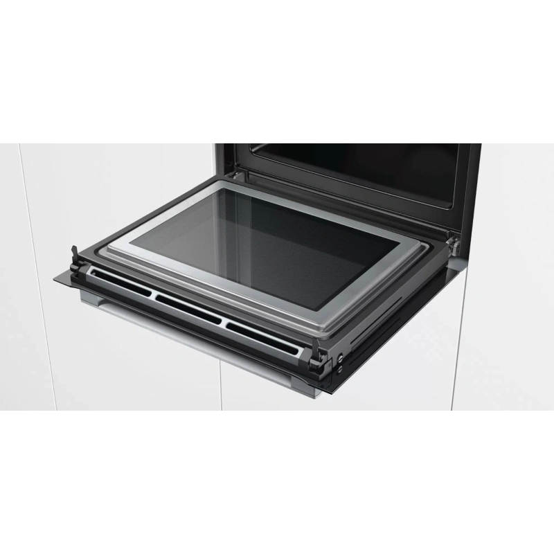 Духовой шкаф с микроволнами и паром Bosch HNG6764S6