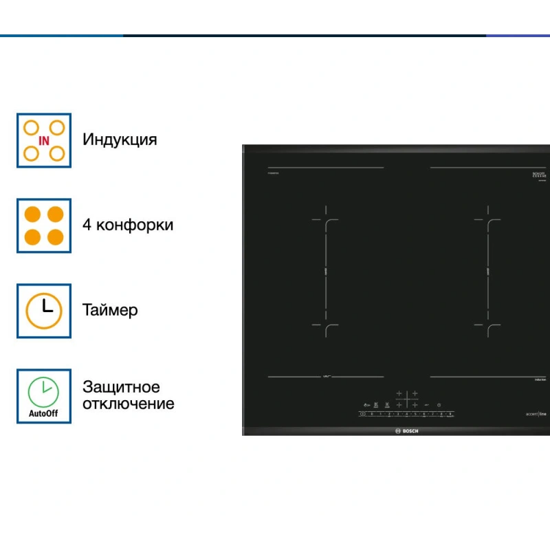 Индукционная варочная панель Bosch PVQ695FC5Z