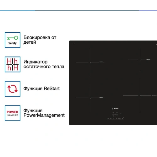 Индукционная варочная панель Bosch PIE611BB1E