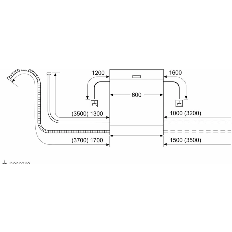 Встраиваемая посудомоечная машина Bosch SGV2IMX1GR