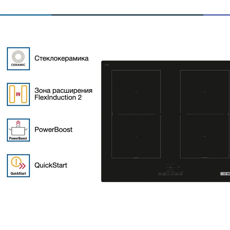 Индукционная варочная панель Bosch PVQ61RBB5E